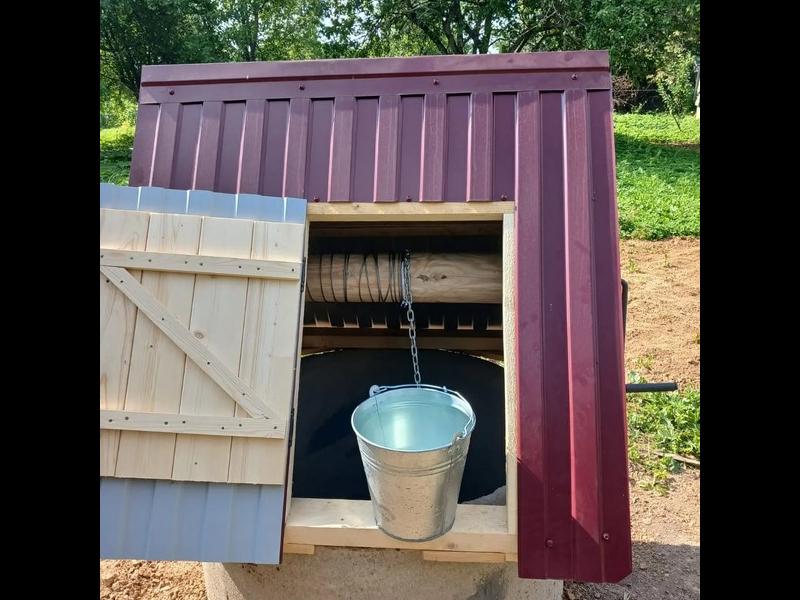 колодец с домиком, готовый